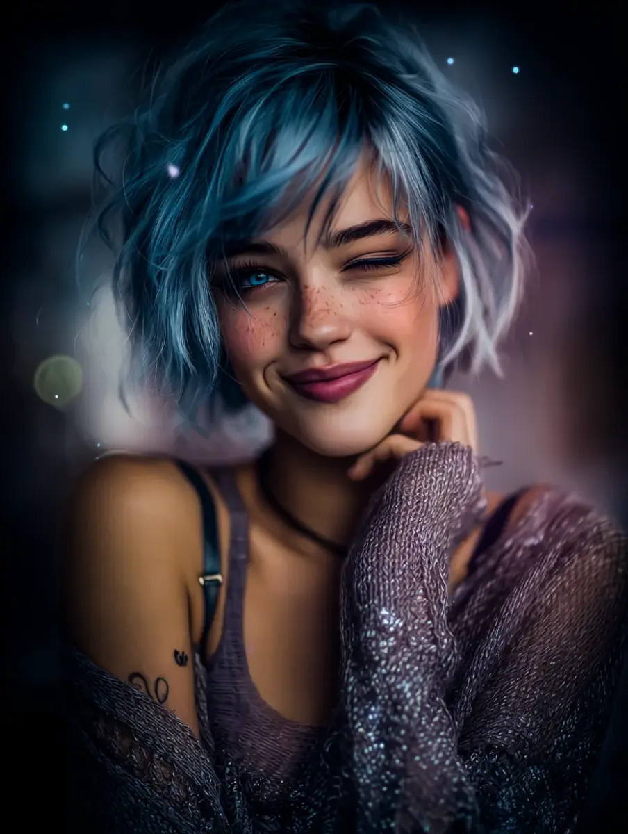 Beautiful AI girlfriend companion